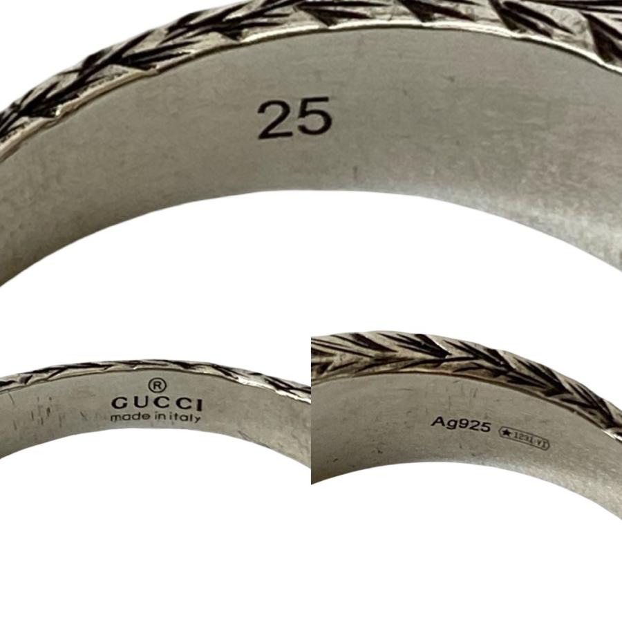 GUCCI 極 美品 グッチ インターロッキング G アラベスク リング