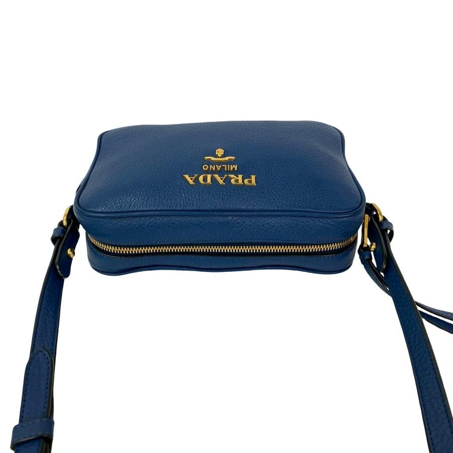 PRADA（プラダ） 極 美品 ロゴ ゴールド 金具 ヴィッテロダイノ レザー