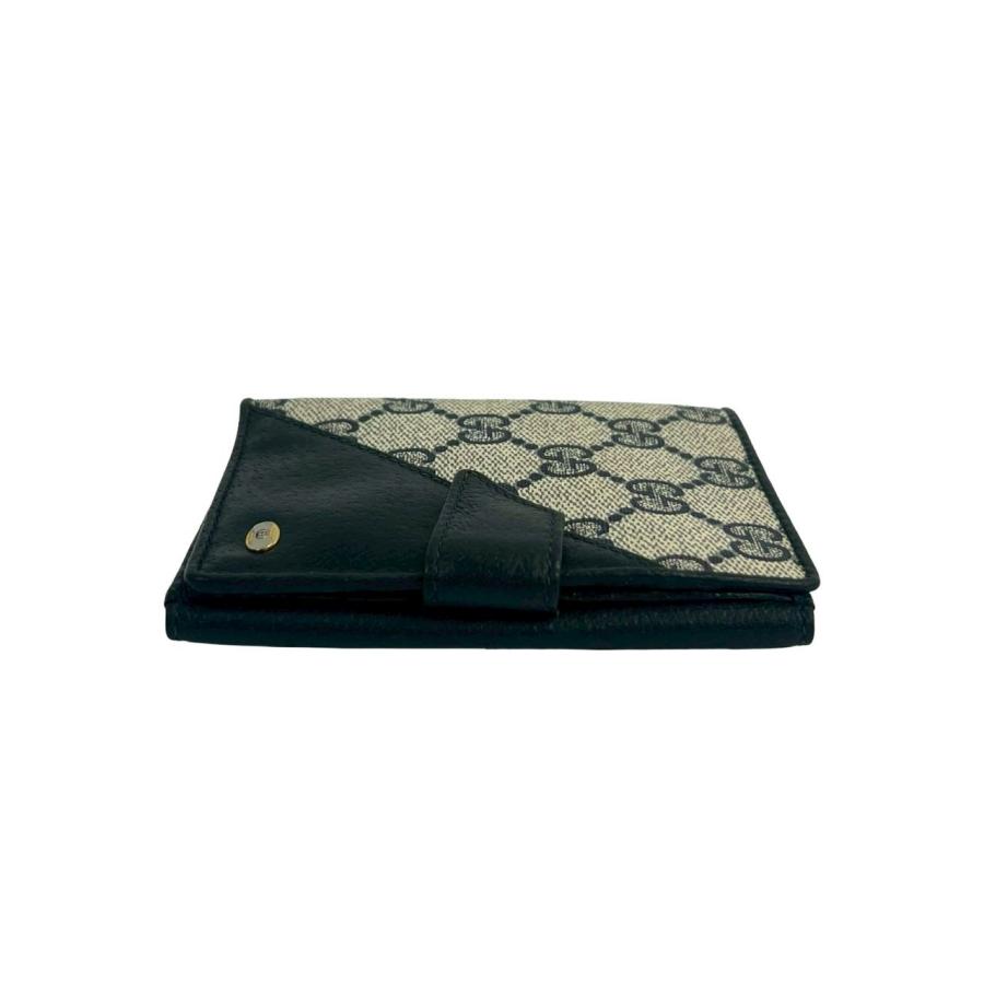 GUCCI 未使用保管品 グッチ オールドグッチ GG ロゴ 柄 金具 レザー 本  