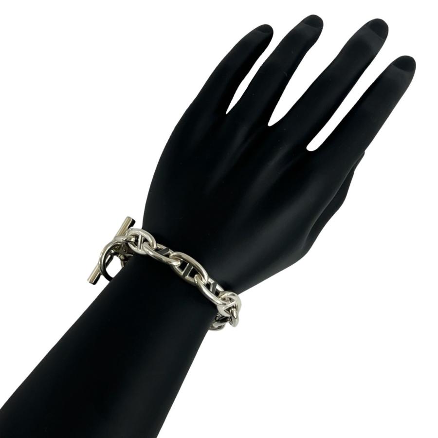 HERMES 極 美品 箱付き エルメス シェーヌダンクル GM 13コマ シルバー