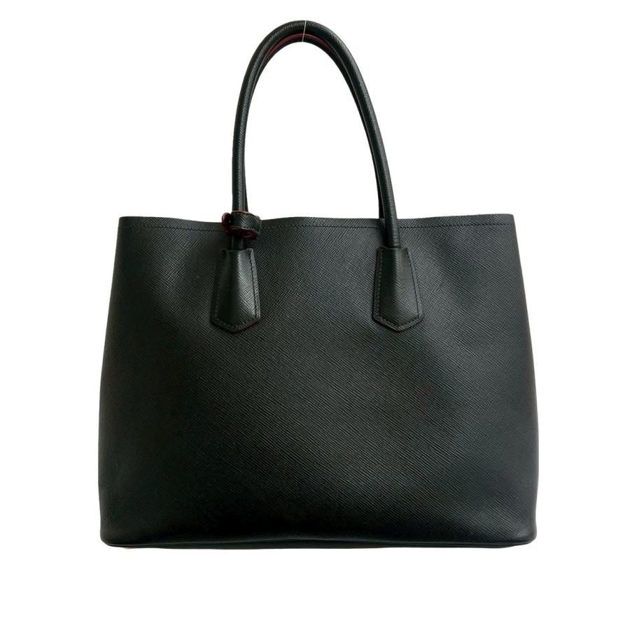 PRADAプラダ2wayバッグ ビジネスバッグ 三角ロゴボストン テスート 黒 PRADA（プラダ） 極 美品 三角ロゴ 金具 サフィアーノ レザー 2way