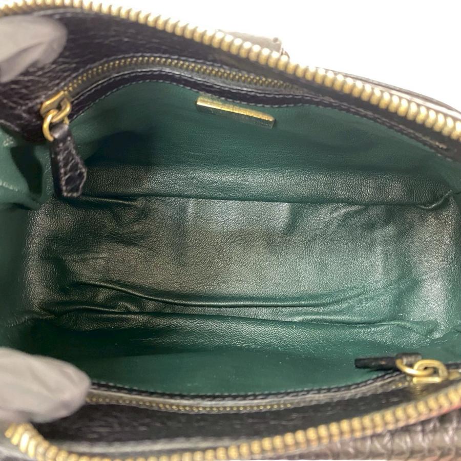 PRADA 極 美品 袋付き プラダ 三角ロゴ 金具 レザー 本革 ワン