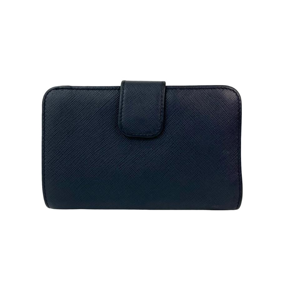PRADA 極 美品 希少品 プラダ ロゴ 金具 サフィアーノ レザー 本革 