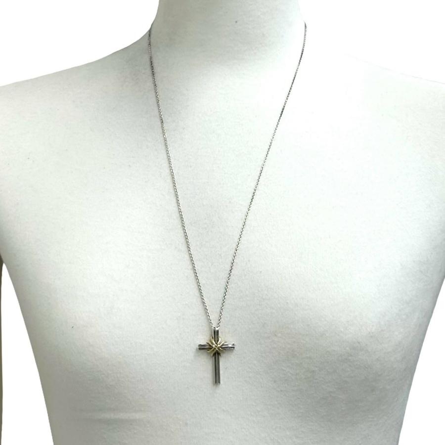 TIFFANY&Co.（ティファニー） 極 美品 シグネチャー クロス ネックレス