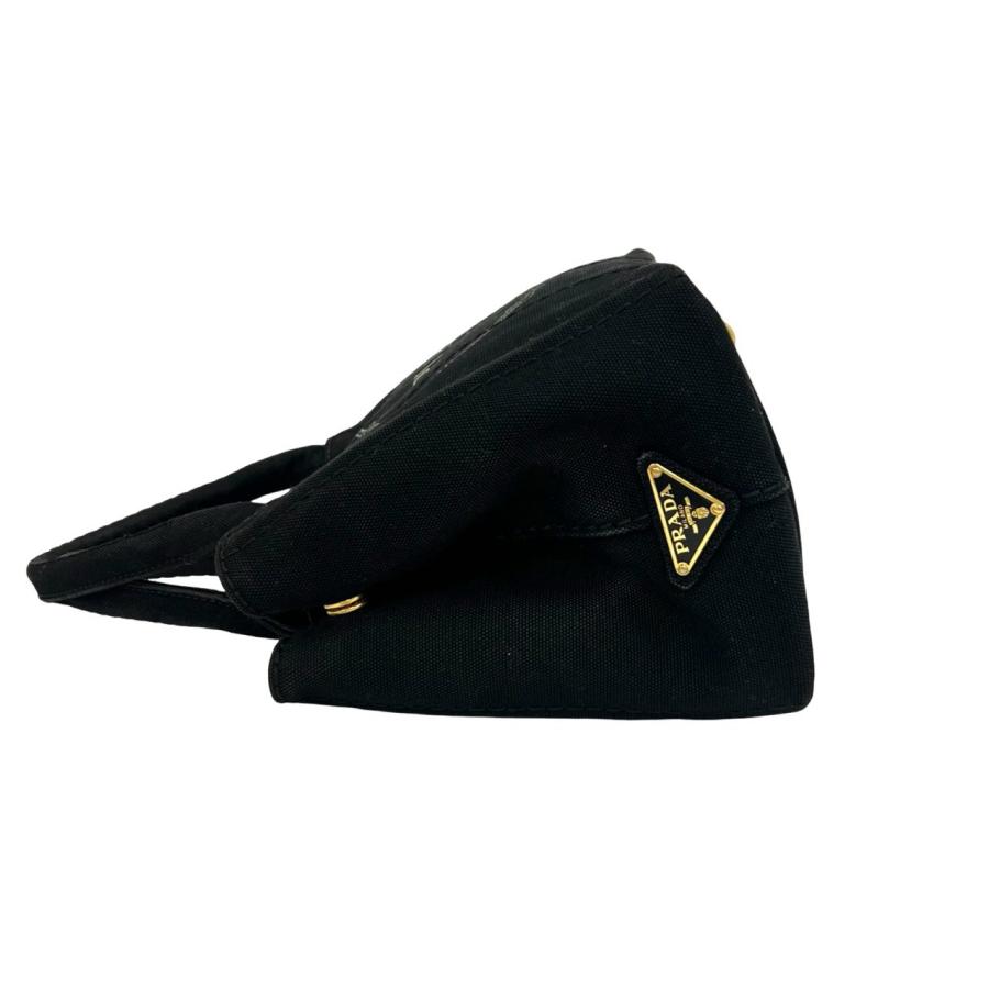 PRADA（プラダ） 極 美品 袋付き カナパ 三角ロゴ 金具 キャンバス