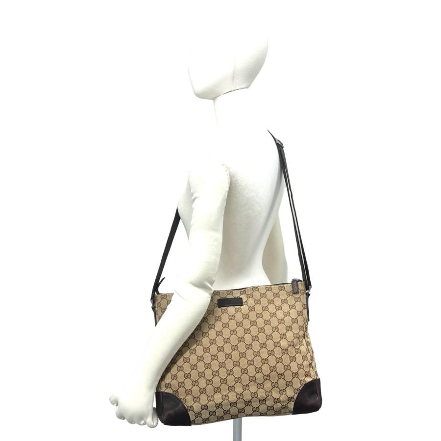 GUCCI（グッチ） 極 美品 GG 柄 ロゴ キャンバス レザー 本革
