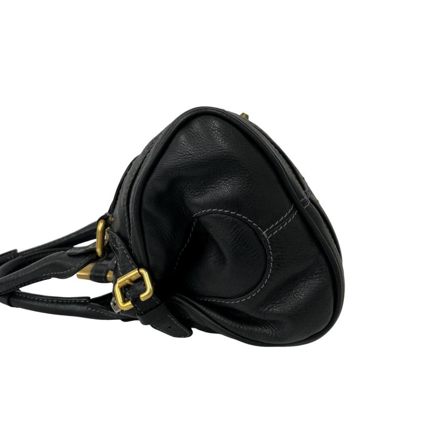 Chloe（クロエ） 極 美品 鍵付き パディントン ロゴ 金具 レザー 本革