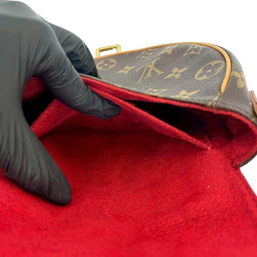 ほぼ未使用 LOUIS VUITTON ルイヴィトン タンブラン モノグラム レザー 本革 ショルダーバッグ ポシェット サコッシュ ブラウン 24584 LOUIS VUITTON（ルイ・ヴィトン） ほぼ未使用 タンブラン モノグラム