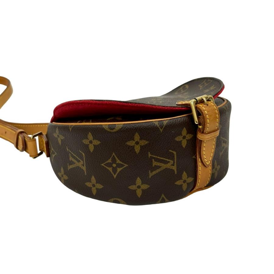 ほぼ未使用 LOUIS VUITTON ルイヴィトン タンブラン モノグラム レザー 本革 ショルダーバッグ ポシェット サコッシュ ブラウン 24584 LOUIS VUITTON（ルイ・ヴィトン） ほぼ未使用 タンブラン モノグラム