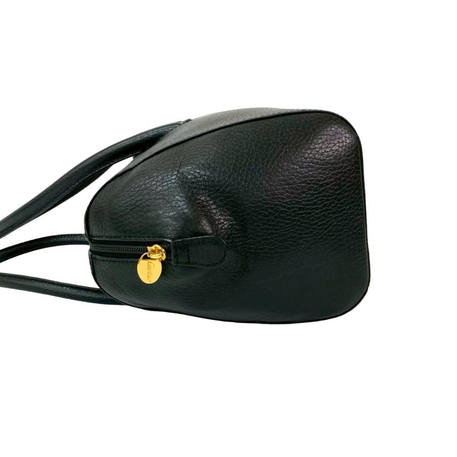 ✨美品✨カルティエ　マストライン　ミニボストンバッグ　ブラック×ゴールド金具 CARTIER/カルティエ】 マストライン ミニボストンバッグ 2WAY