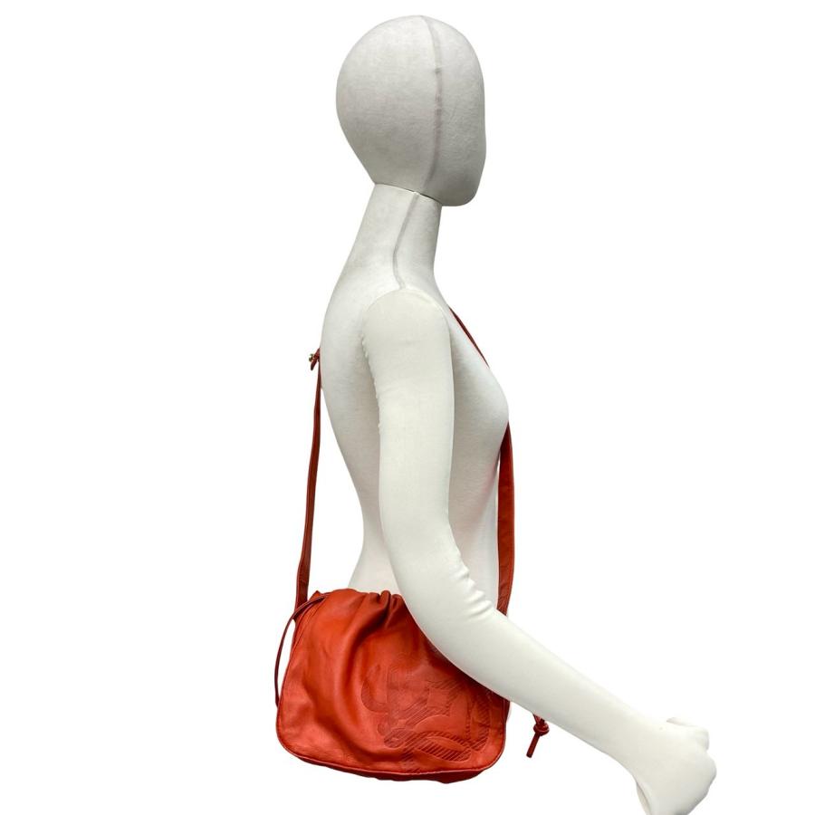 LOEWE（ロエベ） 極 美品 ヴィンテージ アナグラム ロゴ ナッパ レザー