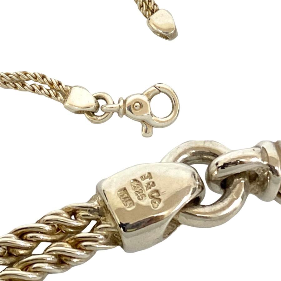 TIFFANY&Co.（ティファニー） 極 美品 ダブルハート ロープチェーン