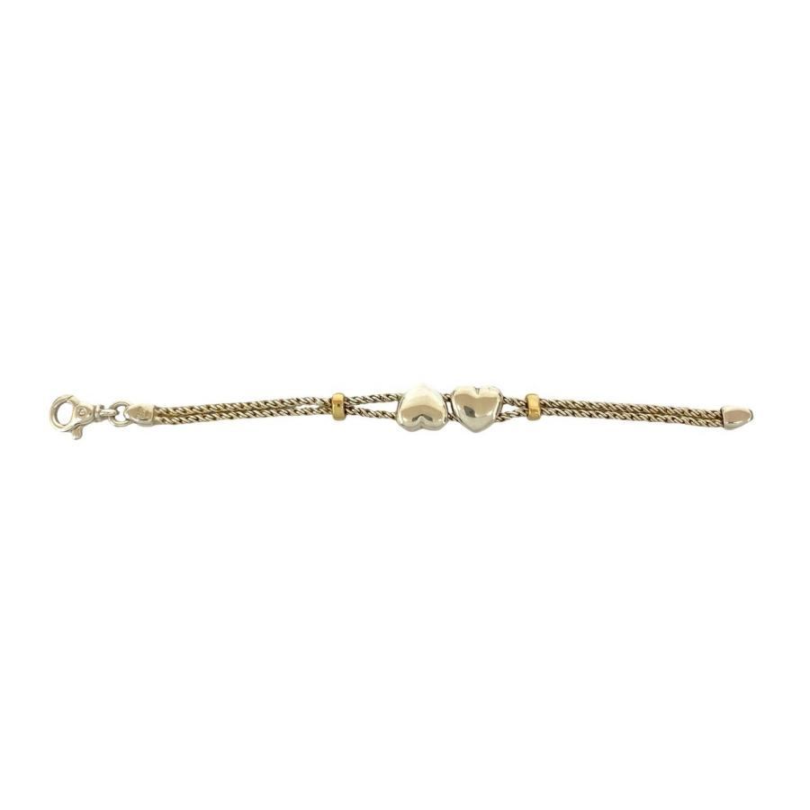 TIFFANY&Co.（ティファニー） 極 美品 ダブルハート ロープチェーン