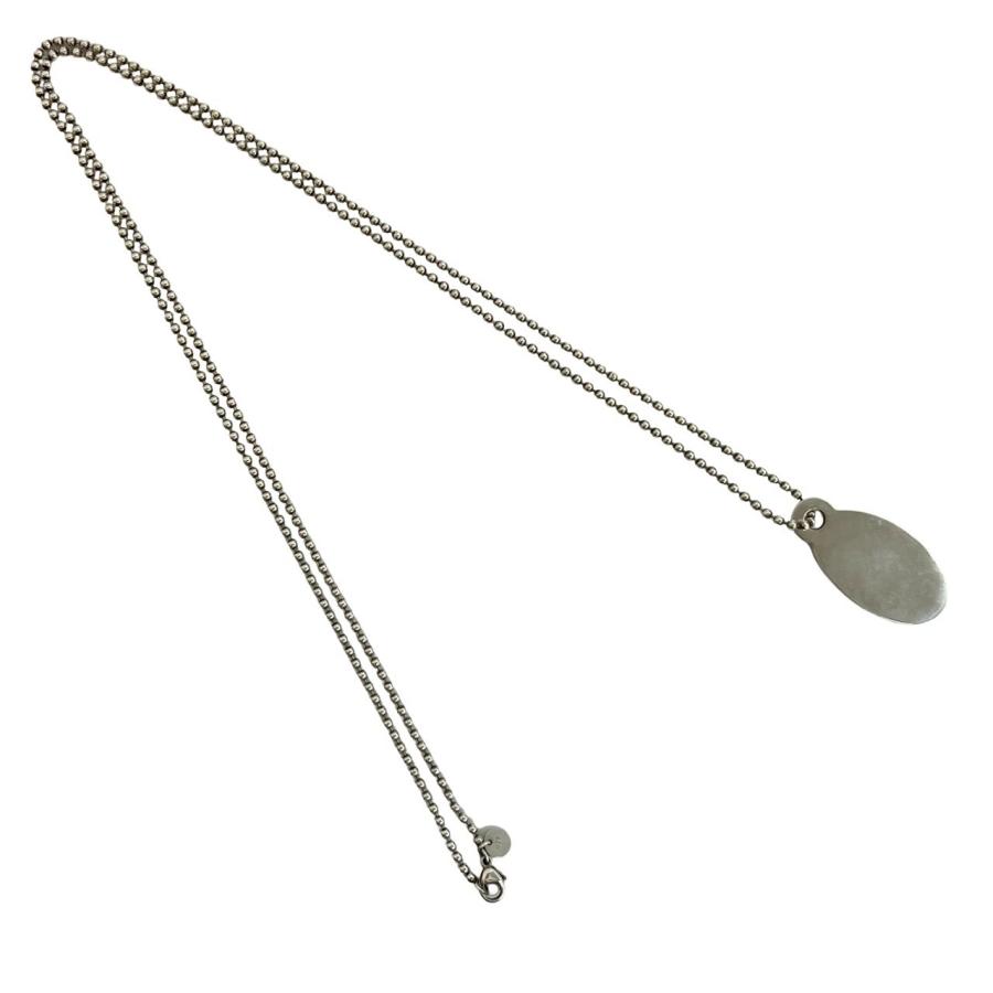 極美品 ティファニー ネックレス リターントゥオーバル シルバー 社外チェーン TIFFANY&Co.（ティファニー） 極 美品 袋付 リターントゥ オーバルタグ