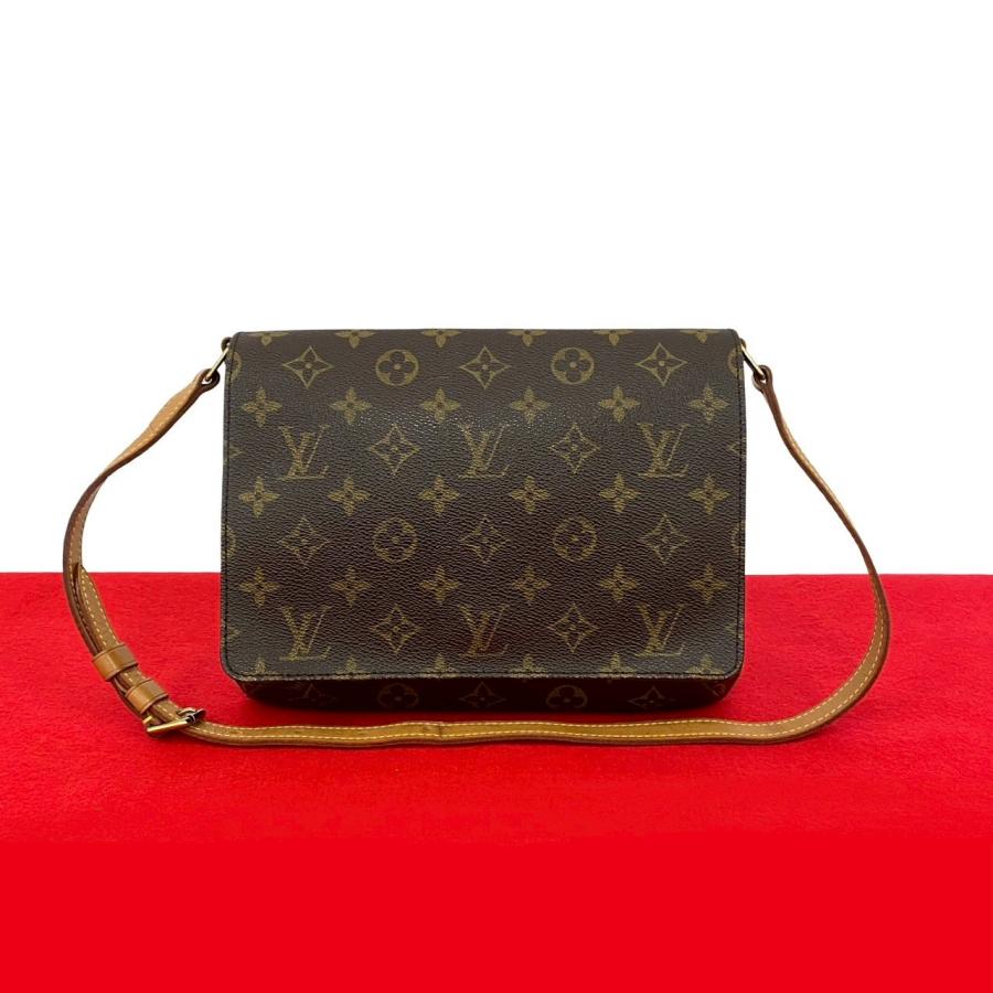 極 美品 LOUIS VUITTON ルイヴィトン ヴィンテージ ミュゼット タンゴ モノグラム レザー セミ ワン ショルダーバッグ ブラウン 27102 LOUIS VUITTON（ルイ・ヴィトン） 極 美品 ヴィンテージ ミュゼット