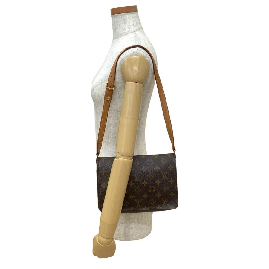 極 美品 LOUIS VUITTON ルイヴィトン ヴィンテージ ミュゼット タンゴ モノグラム レザー セミ ワン ショルダーバッグ ブラウン 27102 LOUIS VUITTON（ルイ・ヴィトン） 極 美品 ヴィンテージ ミュゼット