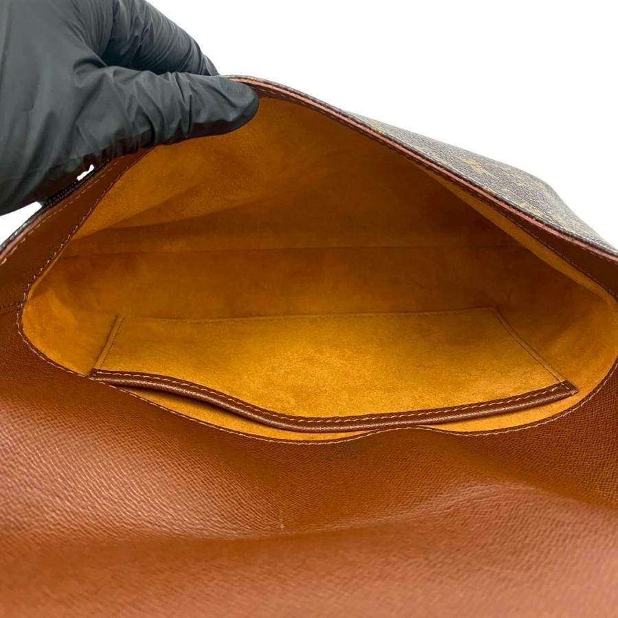 極 美品 LOUIS VUITTON ルイヴィトン ヴィンテージ ミュゼット タンゴ モノグラム レザー セミ ワン ショルダーバッグ ブラウン 27102 ミュゼットタンゴ ショートストラップ モノグラム ショルダーバッグ