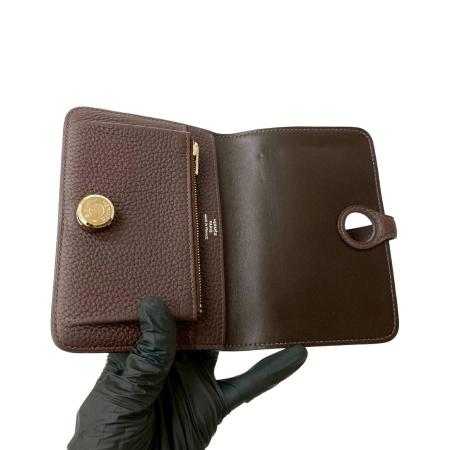 【美品】HERMESエルメス ドゴン　二つ折り財布　□ L刻印 HERMES（エルメス） 財布 ドゴン コンパクト DOGON COMPACT H073072CK