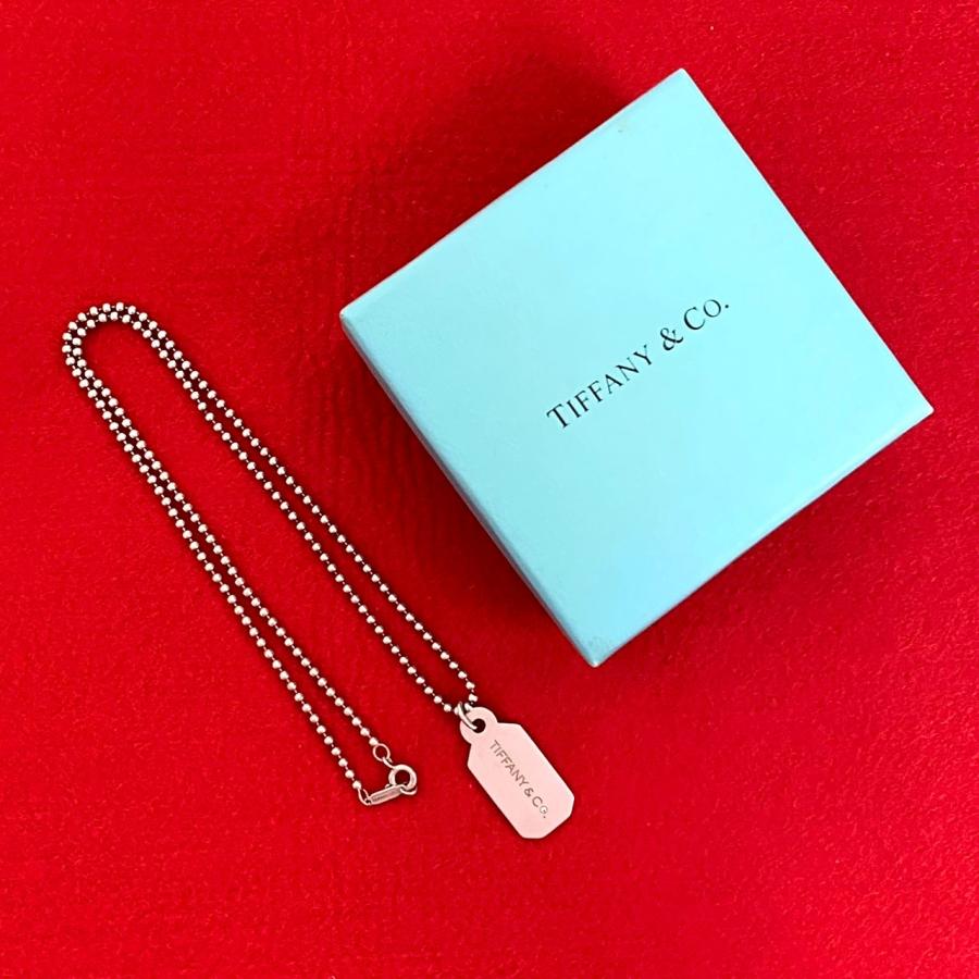 TIFFANY&Co.（ティファニー） 極 美品 ドッグタグ ネックレス ロゴ