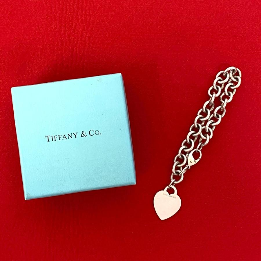 ぴ*ん様 極美品✨️　ティファニー　ブレスレット　ハート　シルバー TIFFANY&Co.（ティファニー） 極 美品 希少品 ハートタグ ブレスレット