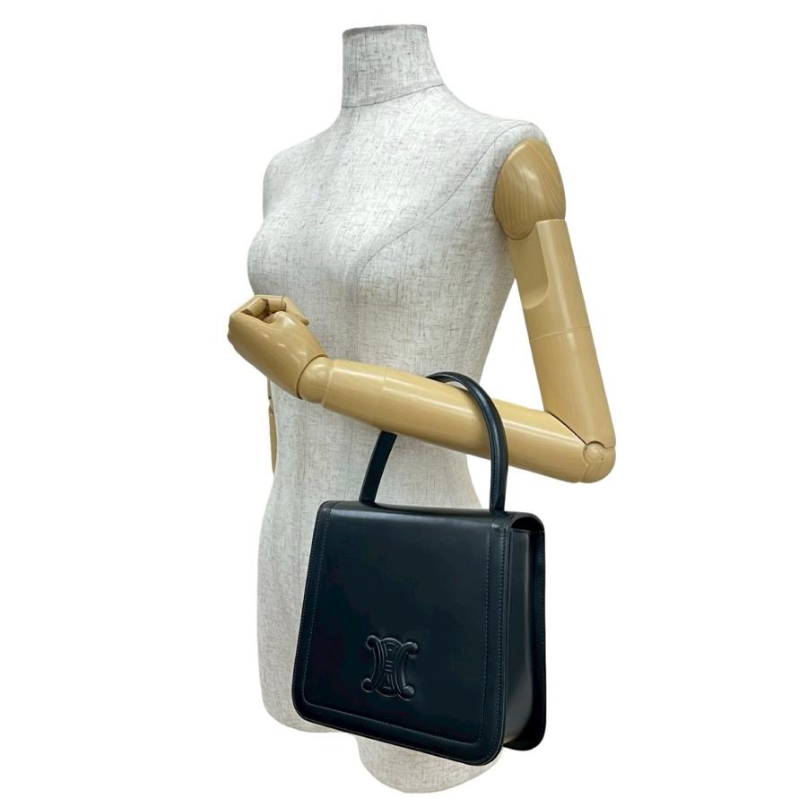 CELINE（セリーヌ） 極 美品 希少品 オールド トリオンフ ロゴ カーフ