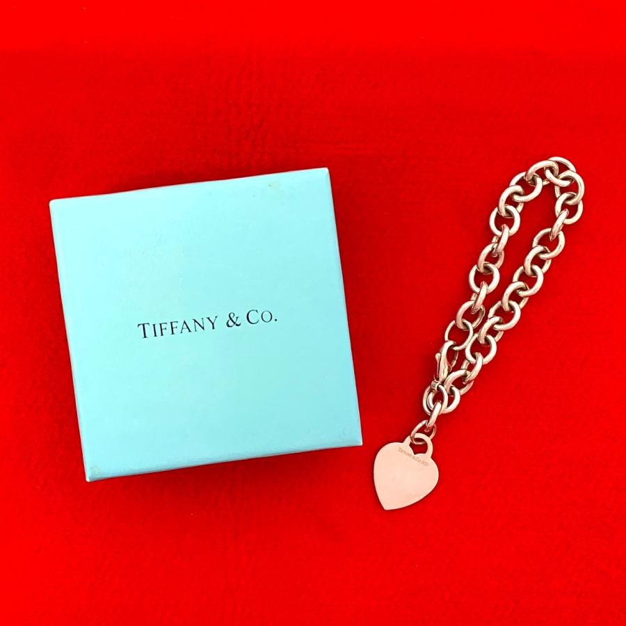 TIFFANY&Co.（ティファニー） 極 美品 ハートタグ モチーフ シルバー
