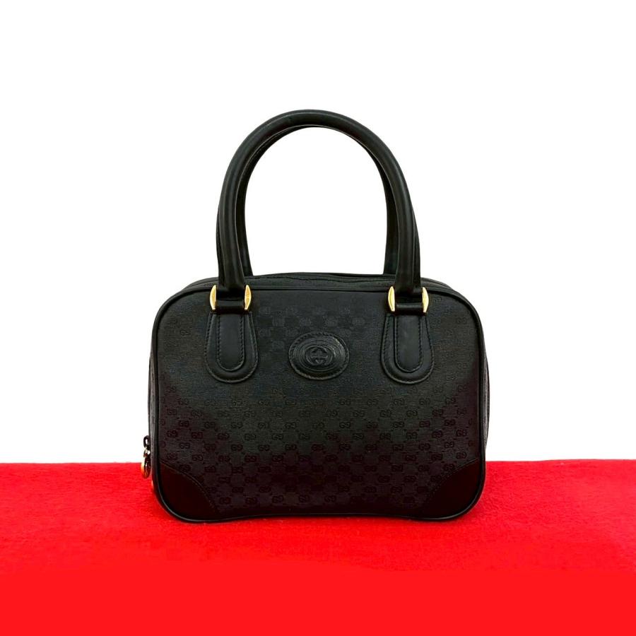 美品 極希少！Gucci GG柄 ミニボストンバッグ ハンドバッグオールドグッチ GUCCI（グッチ） 極 美品 希少品 オールドグッチ マイクロGG ロゴ 柄