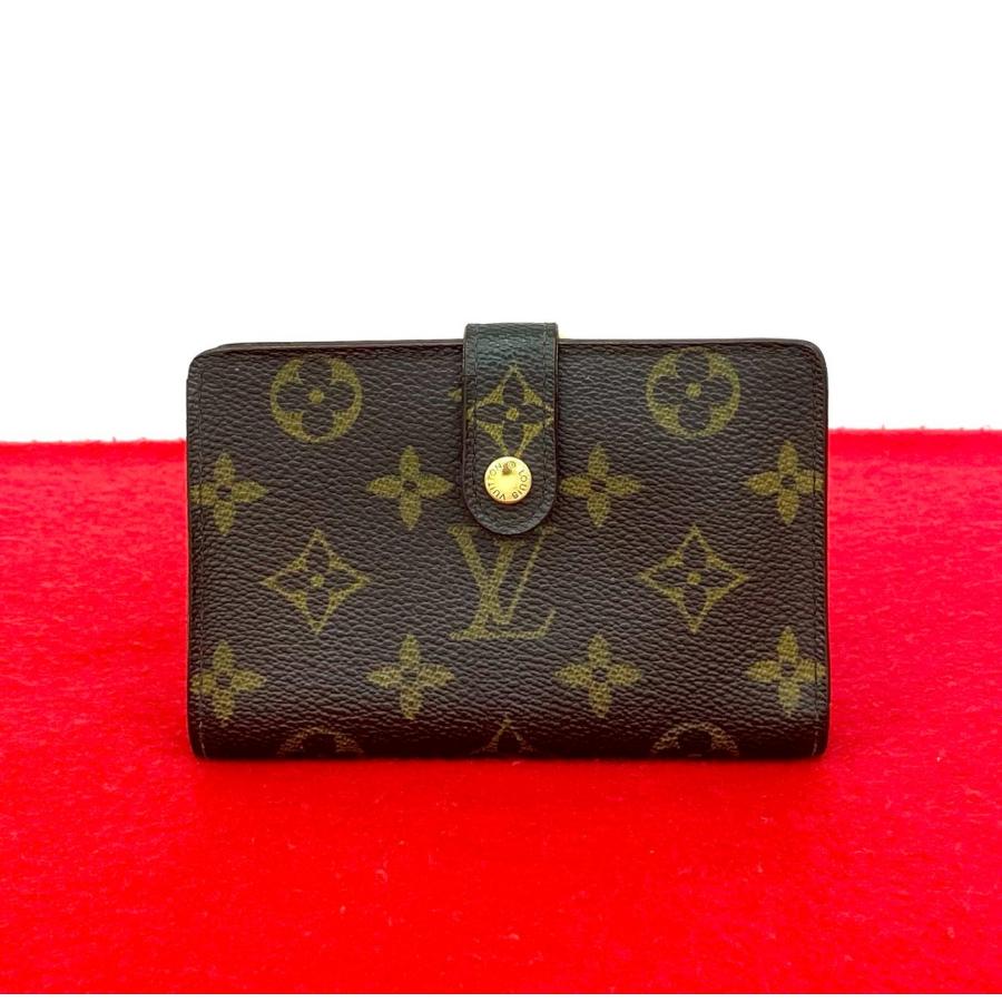 極 美品 LOUIS VUITTON ルイヴィトン ポルトモネ ビエ ヴィエノワ モノグラム レザー 二つ折り 財布 ミニ ウォレット ブラウン 29472 LOUIS VUITTON（ルイ・ヴィトン） 極 美品 ポルトモネ ビエ ヴィエノワ