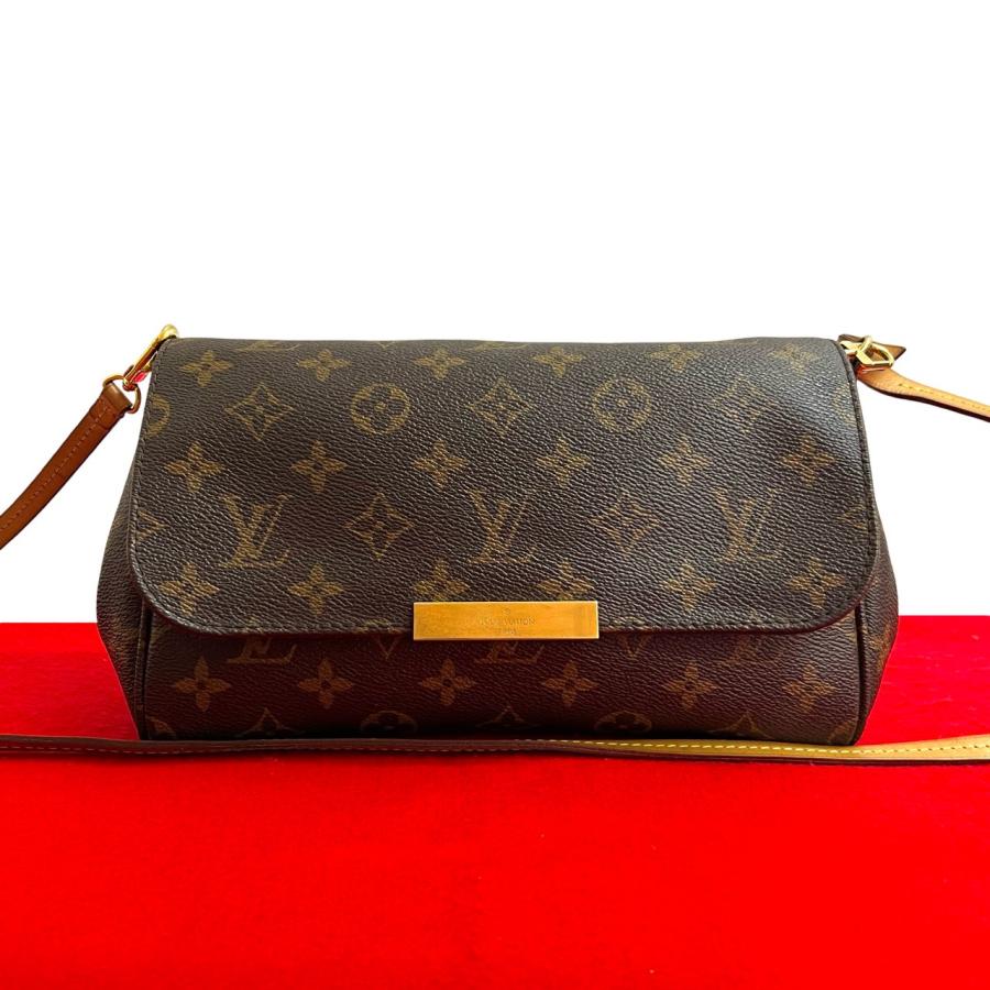 極 美品 LOUIS VUITTON ルイヴィトン フェイバリット MM レザー 2way チェーン ハンドバッグ ショルダーバッグ ポシェット ブラウン 32929 LOUIS VUITTON（ルイ・ヴィトン） 極 美品 フェイバリット MM レザー