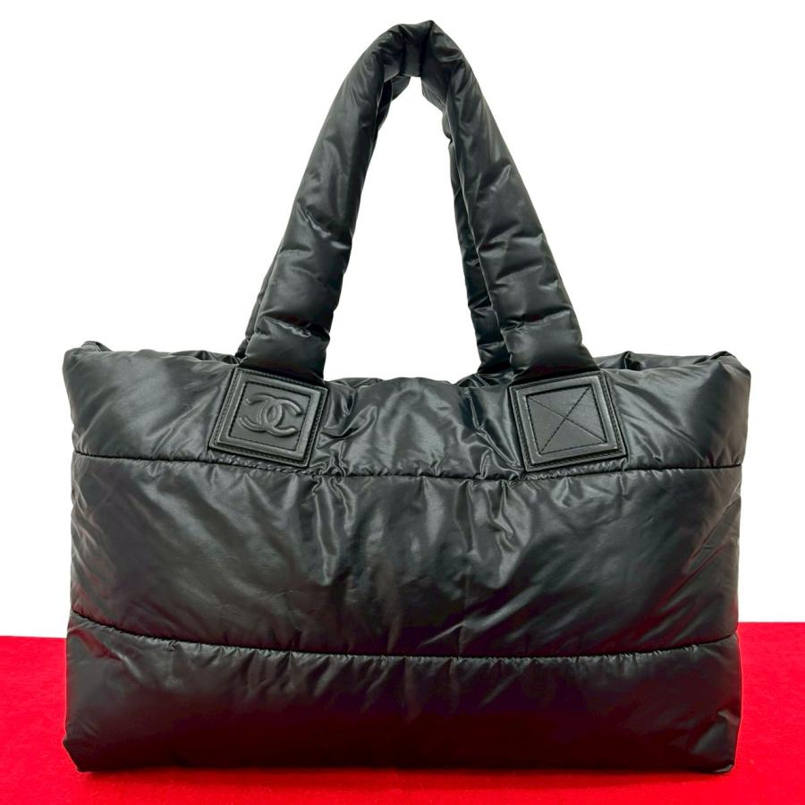 シャネル CHANEL ハンドバッグ コココクーン トートバッグ ブラック