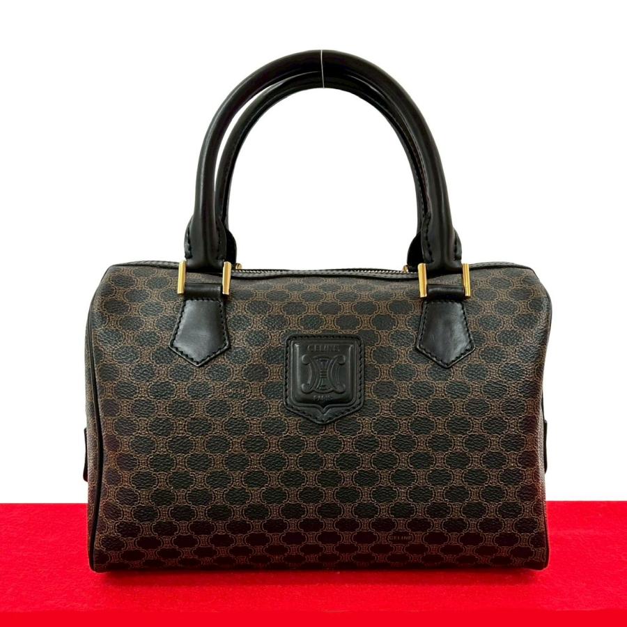 極美品　ヴィンテージ　セリーヌ ボストンバッグ CELINE（セリーヌ） 極 美品 ヴィンテージ マカダム ブラゾン 柄