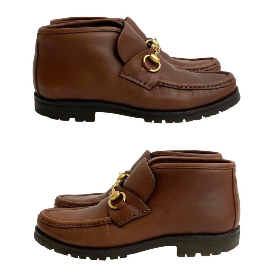 GUCCI（グッチ） ホースビット 金具 レザー 本革 ショート ブーツ 