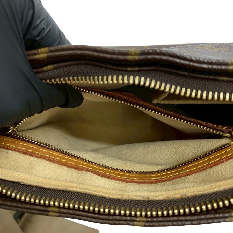 極 美品 LOUIS VUITTON ルイヴィトン ルーピング モノグラム レザー 本革 ワンショルダーバッグ セミショルダーバッグ ブラウン 36723 LOUIS VUITTON（ルイ・ヴィトン） 極 美品 ルーピング モノグラム
