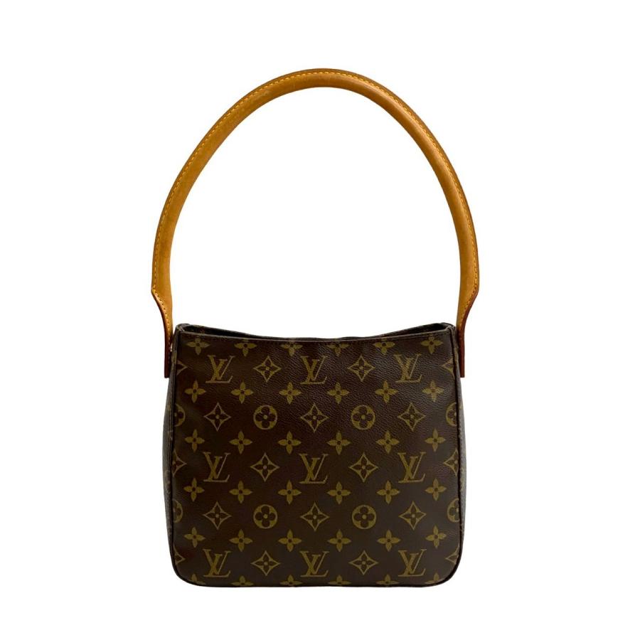 極 美品 LOUIS VUITTON ルイヴィトン ルーピング モノグラム レザー 本革 ワンショルダーバッグ セミショルダーバッグ ブラウン 36723 LOUIS VUITTON（ルイ・ヴィトン） 極 美品 ルーピング モノグラム