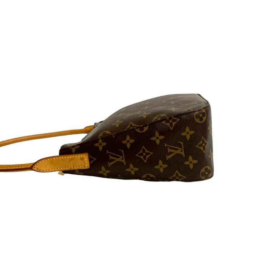 極 美品 LOUIS VUITTON ルイヴィトン ルーピング モノグラム レザー 本革 ワンショルダーバッグ セミショルダーバッグ ブラウン 36723 LOUIS VUITTON（ルイ・ヴィトン） 極 美品 ルーピング モノグラム