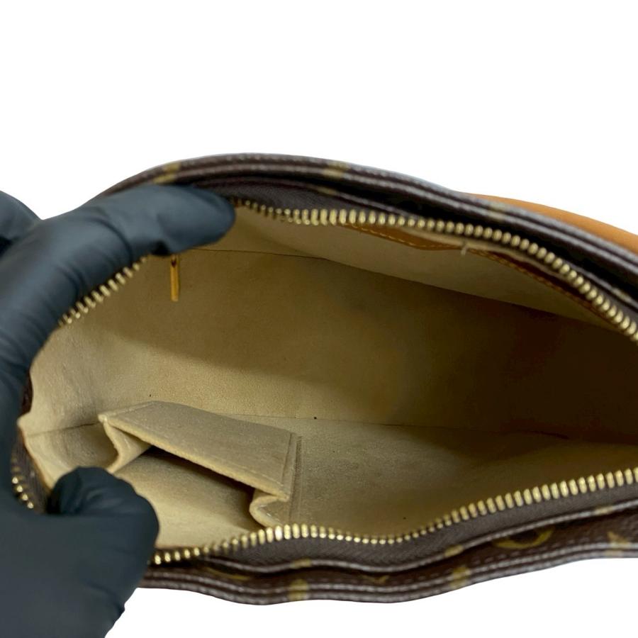 極 美品 LOUIS VUITTON ルイヴィトン ルーピング モノグラム レザー 本革 ワンショルダーバッグ セミショルダーバッグ ブラウン 36723 LOUIS VUITTON（ルイ・ヴィトン） 極 美品 ルーピング モノグラム