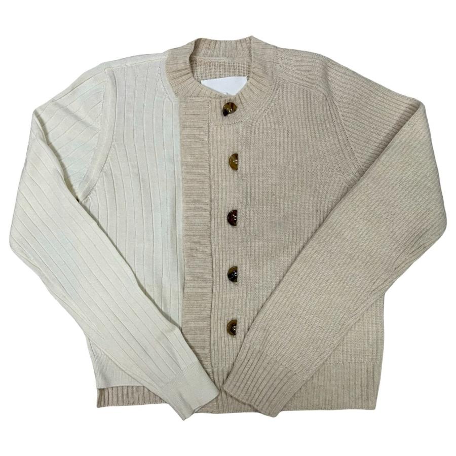 極 美品 MAISON MARGIELA メゾンマルジェラ ウール カーディガン S サイズ ニット トップス レディース アイボリー 41613 極 美品 MAISON MARGIELA メゾンマルジェラ ウール カーディガン S