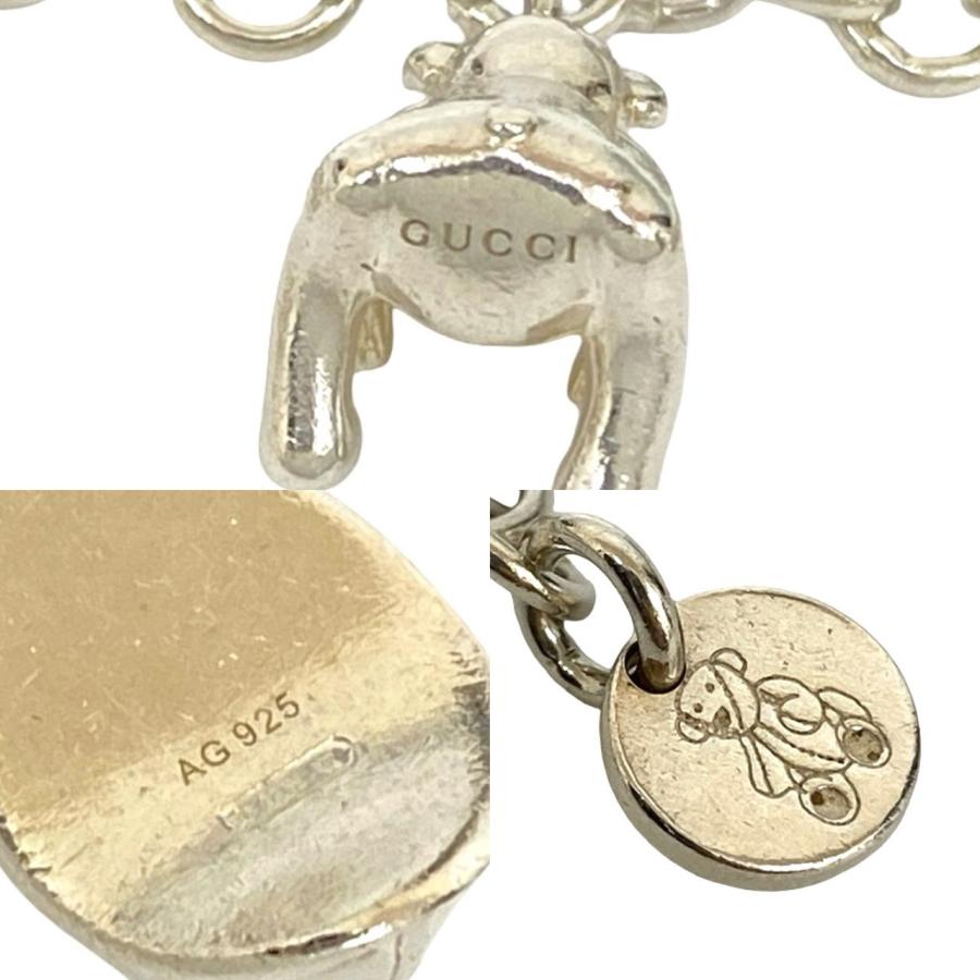 希少 GUCCIグッチ　5チャームブレスレット　ディベアモチーフ　シルバー925 GUCCI（グッチ） 極 美品 希少品 5 チャーム ブレスレット ディベア