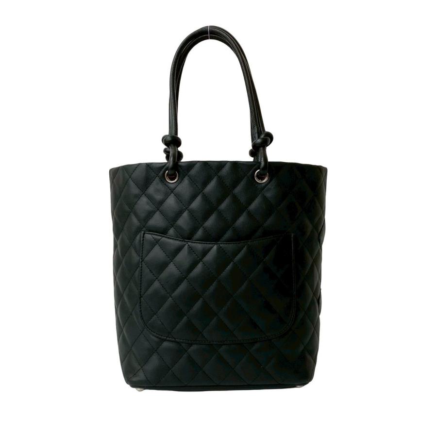 CHANEL シャネル カンボンライン トート バッグ ココマーク ブラック CHANEL（シャネル） 極 美品 シール有 9番台 カンボンライン ココ