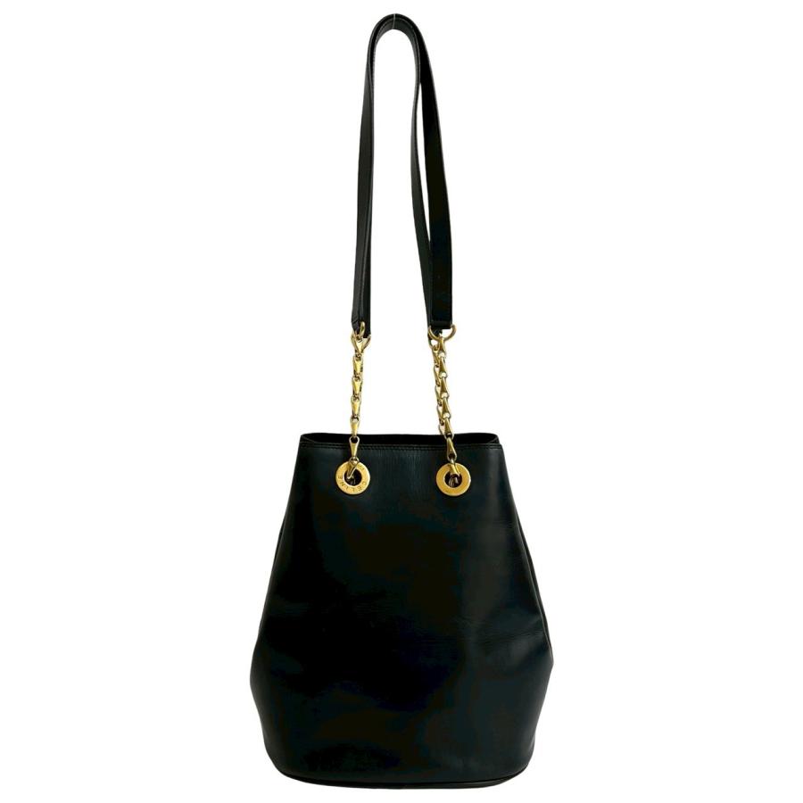 CELINE（セリーヌ） 極 美品 ヴィンテージ サークル ロゴ 金具 レザー