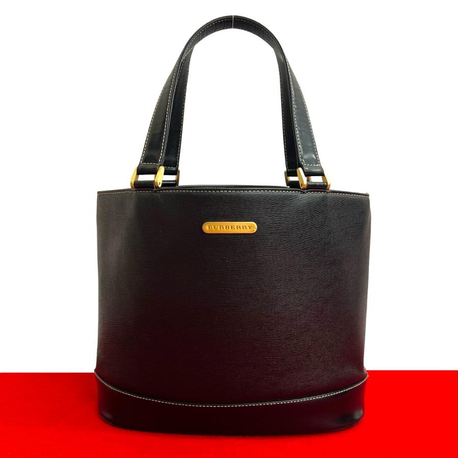 BURBERRY（バーバリー） 極 美品 ノバチェック 柄 ロゴ 金具 プレート