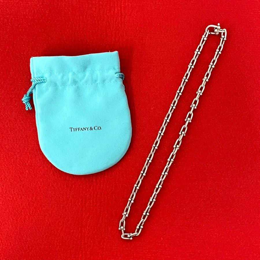 【極美品】ティファニー ネックレス シルバー925 51cm 箱袋付 TIFFANY&Co.（ティファニー） 極 美品 袋付き ハードウェア スモール
