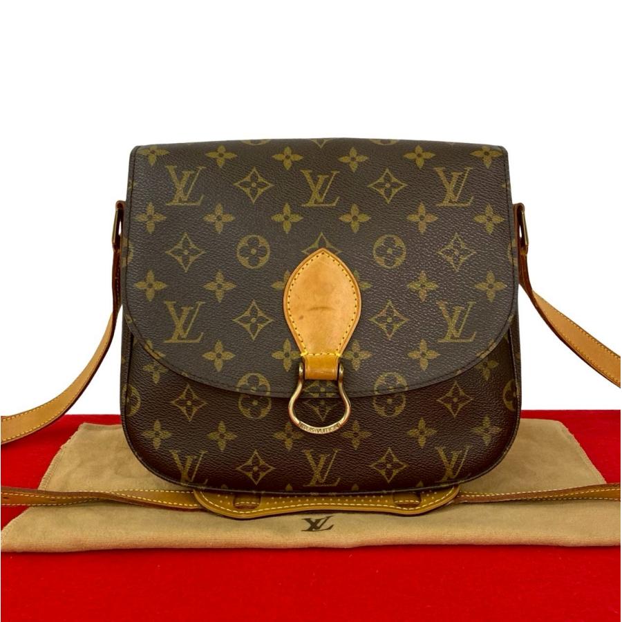 極 美品 LOUIS VUITTON ルイヴィトン ヴィンテージ サンクルー モノグラム レザー 本革 ショルダーバッグ ポシェット ブラウン 38452 LOUIS VUITTON（ルイ・ヴィトン） 極 美品 ヴィンテージ サンクルー