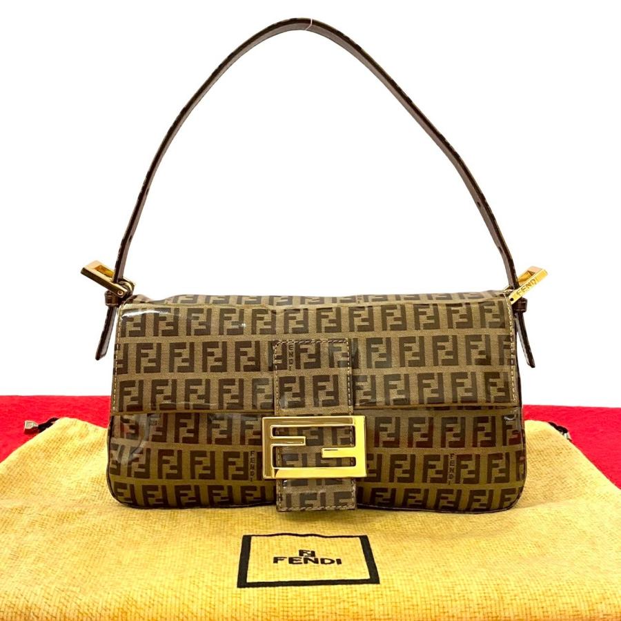 FENDI（フェンディ） 極 美品 袋付 マンマバケット ズッキーノ FF ロゴ