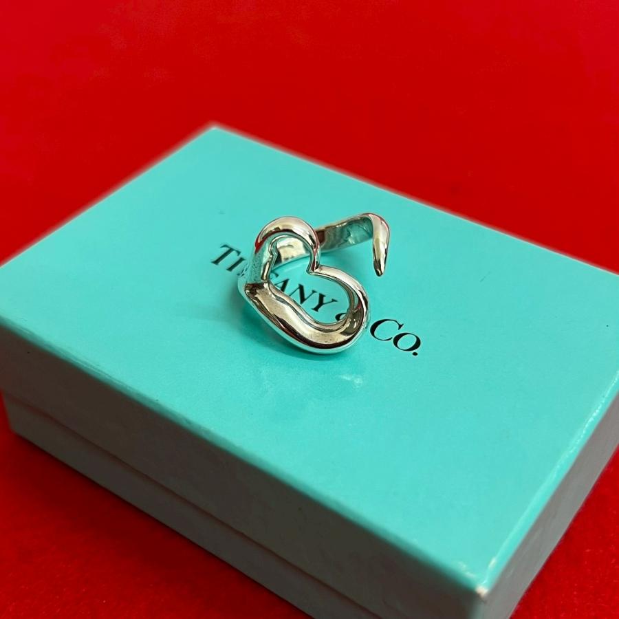 TIFFANY&Co.（ティファニー） 極 美品 箱 袋付 オープンハート リング