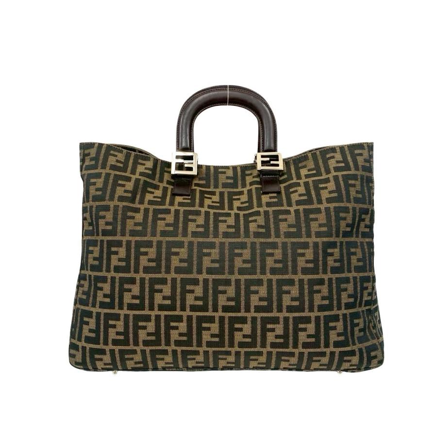 FENDI（フェンディ） 極 美品 ヴィンテージ ズッカ FF 柄 レザー 本革