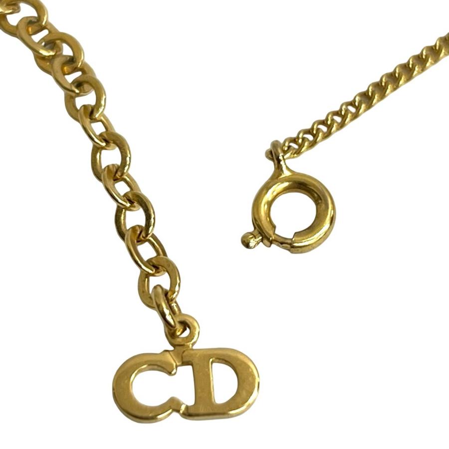 極 美品 Christian Dior ディオール ヴィンテージ CD ロゴ GP チェーン