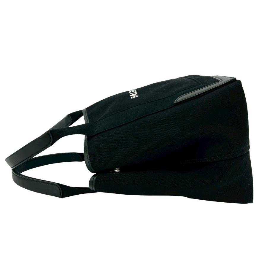 BALENCIAGA（バレンシアガ） 極 美品 ネイビー カバス ロゴ キャンバス  