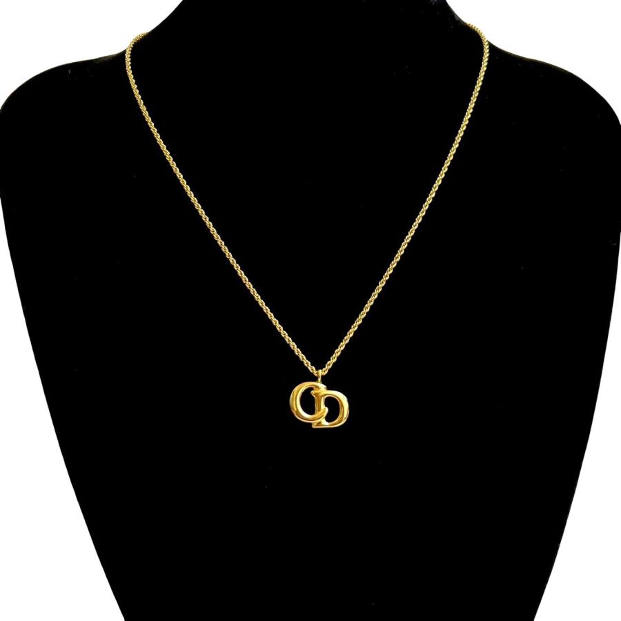 極 美品 Christian Dior ディオール ヴィンテージ CD ロゴ GP チェーン