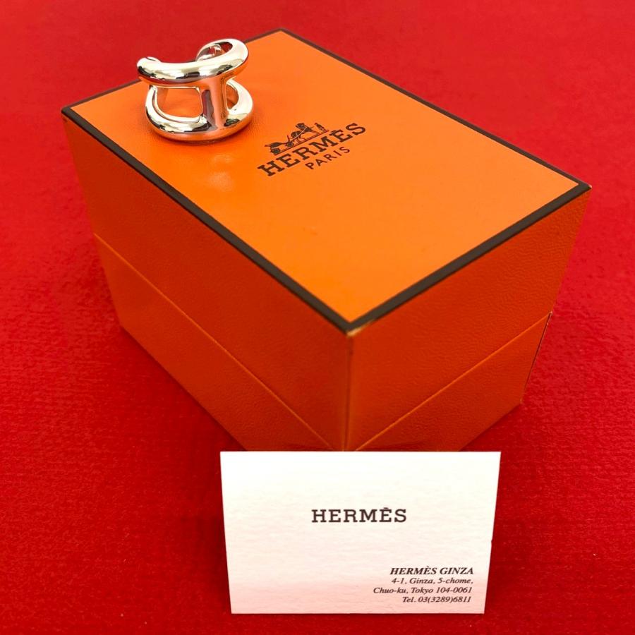 HERMES（エルメス） 極 美品 箱付き オスモズ PM シルバー925 リング 